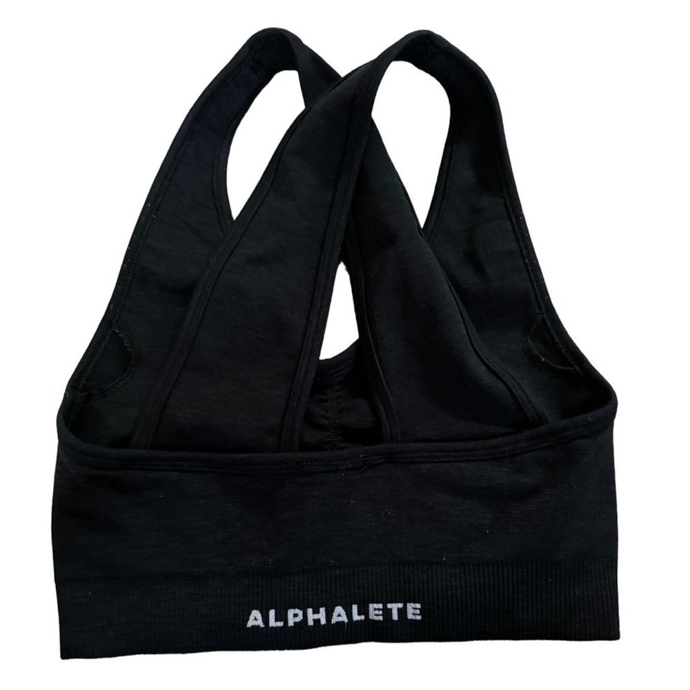 Alphalete Amplify Sports Bra Athletic Black Woman's XS |‎ k1